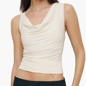 Reformation Darla Stretch Organic Cotton Knit Top